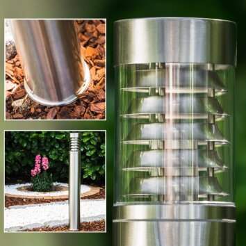 Dakar Außenstehleuchte Edelstahlfarben, 1-flammig