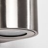 Mora Außenwandleuchte LED Edelstahlfarben, 2-flammig