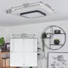Andelfingen Deckenpanel LED Weiß, 1-flammig, Fernbedienung