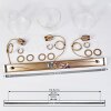 Puestito Pendelleuchte Bronze, Gold, 3-flammig