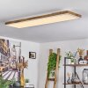LED Panel-Leuchte Salmi, dimmbar per Fernbedienung, Lichtfarbe einstellbar 2700-6500 Kelvin
