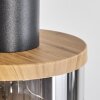 Classon Hängeleuchte Holzoptik, Schwarz, 4-flammig