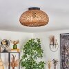 Bauro Deckenleuchte 30 cm Schwarz, 1-flammig