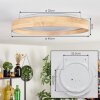 LED Deckenleuchte Tabernas, dimmbar per Fernbedienung, Lichtfarbe einstellbar 2700-6500 Kelvin