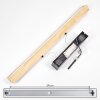 LED naturfarbener Holzstab-Pendelleuchte Carbellino, Lichtfarbe einstellbar 3000-6000 Kelvin