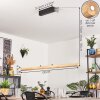 LED Holzbalken-Pendelleuchte Carbellino, Lichtfarbe 3000-6000K, höhenverstellbar