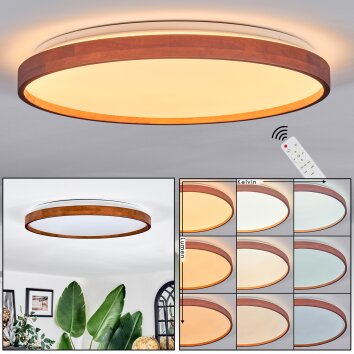 Sofo Deckenleuchte LED Naturfarben, 1-flammig, Fernbedienung