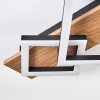Flache LED Deckenleuchte Cabanas mit rechteckigen Leuchtrahmen, 3000K warmweiß