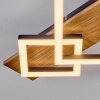 Flache LED Deckenleuchte Cabanas mit rechteckigen Leuchtrahmen, 3000K warmweiß