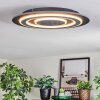 Lidor Deckenleuchte LED Schwarz, 1-flammig