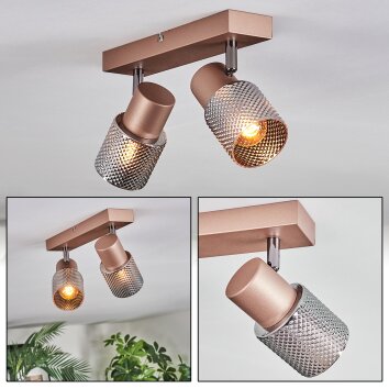 Medelim Deckenleuchte Bronze, 2-flammig