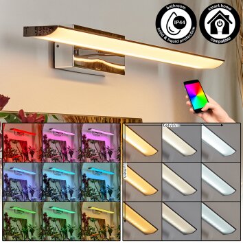 Banek Spiegelleuchte LED Chrom, 1-flammig, Farbwechsler
