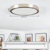 Finsrud Deckenpanel LED Nickel-Matt, 1-flammig