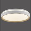 JUST LIGHT MIO Deckenleuchte LED Sandfarben, 1-flammig, Fernbedienung