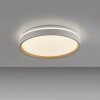 JUST LIGHT MIO Deckenleuchte LED Sandfarben, 1-flammig, Fernbedienung