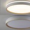 JUST LIGHT MIO Deckenleuchte LED Sandfarben, 1-flammig, Fernbedienung