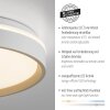 JUST LIGHT MIO Deckenleuchte LED Sandfarben, 1-flammig, Fernbedienung