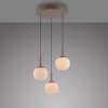 JUST LIGHT NAMI Pendelleuchte LED Sandfarben, 3-flammig