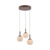 JUST LIGHT NAMI Pendelleuchte LED Sandfarben, 3-flammig