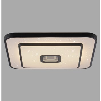JUST LIGHT TURANUS Deckenleuchte LED Schwarz, 1-flammig