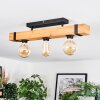 Holz-Deckenleuchte Montgomery, Vintage Balken in Naturfarben, 3 Fassungen E27