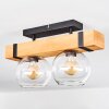 Sernadelo Deckenleuchte Glas 15 cm Naturfarben, Schwarz, 2-flammig