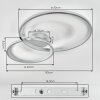 Baiyin Deckenleuchte LED Chrom, 1-flammig