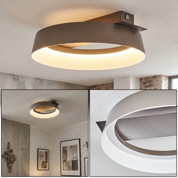 Jelok Deckenleuchte LED Braun, 1-flammig