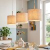 Ganik Hängeleuchte Chrom, Sandfarben, 3-flammig