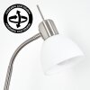 Karol Stehleuchte LED Nickel-Matt, 2-flammig