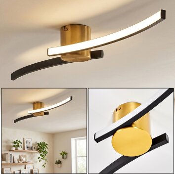 Kirel Deckenleuchte LED Messing, 1-flammig