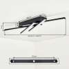 Velon Deckenleuchte LED Schwarz, 1-flammig