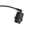 Steinhauer Sparkled Light Bogen-Stehlampe 3-flammig mit gold-schwarzen Stoffschirmen, E27
