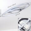 Chunky Deckenleuchte LED Chrom, Silber, 1-flammig