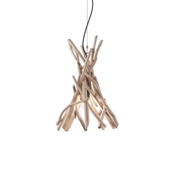 Ideal Lux DRIFTWOOD Hängeleuchte Holz hell, 1-flammig